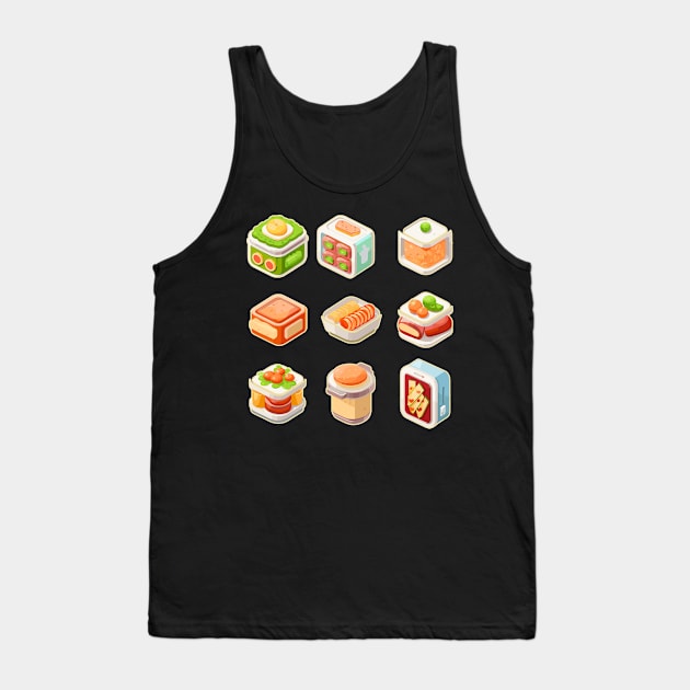 Questionable Lunchables Lunch Lady Lunchboxes Tank Top by DanielLiamGill